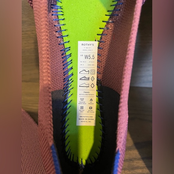 NWOT Rothy's The Knot Point II in Mauve Size 5.5 - Picture 13 of 13